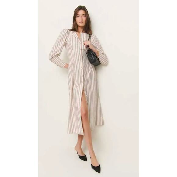 Reformation Dresses & Skirts - Reformation Halia Midi Dress in August Stripe size 4